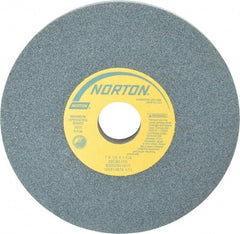 Norton - 7" Diam x 1-1/4" Hole x 1/2" Thick, I Hardness, 80 Grit Surface Grinding Wheel - Silicon Carbide, Type 1, Medium Grade, 3,600 Max RPM, Vitrified Bond, No Recess - Exact Tool & Supply