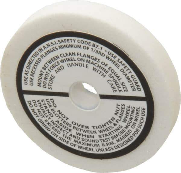 Grier Abrasives - 80 Grit Aluminum Oxide Type 1 Internal Grinding Wheel - 2-1/2" Diam x 3/8" Hole x 3/8" Thick, 12,987 Max RPM, Medium Grade, K Hardness, Vitrified Bond - Exact Tool & Supply