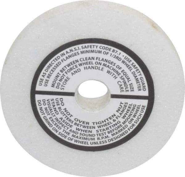 Grier Abrasives - 80 Grit Aluminum Oxide Type 1 Internal Grinding Wheel - 3" Diam x 1/2" Hole x 3/8" Thick, 10,823 Max RPM, Medium Grade, K Hardness, Vitrified Bond - Exact Tool & Supply