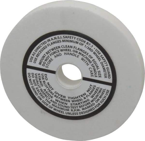 Grier Abrasives - 120 Grit Aluminum Oxide Type 1 Internal Grinding Wheel - 3" Diam x 1/2" Hole x 3/8" Thick, 10,823 Max RPM, Fine Grade, Hardness, Vitrified Bond - Exact Tool & Supply
