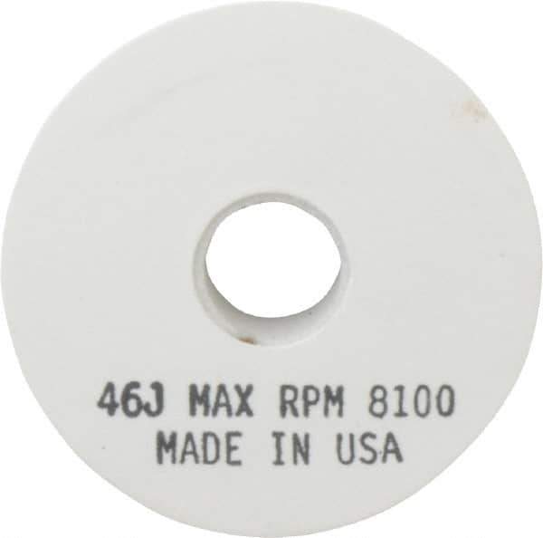 Grier Abrasives - 46 Grit Aluminum Oxide Type 1 Internal Grinding Wheel - 4" Diam x 1/2" Hole x 1/2" Thick, 8,100 Max RPM, Coarse Grade, J Hardness, Vitrified Bond - Exact Tool & Supply