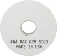 Grier Abrasives - 46 Grit Aluminum Oxide Type 1 Internal Grinding Wheel - 4" Diam x 1/2" Hole x 1/2" Thick, 8,100 Max RPM, Coarse Grade, J Hardness, Vitrified Bond - Exact Tool & Supply