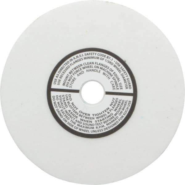 Grier Abrasives - 80 Grit Aluminum Oxide Type 1 Internal Grinding Wheel - 4" Diam x 1/2" Hole x 1/2" Thick, 8,100 Max RPM, Medium Grade, K Hardness, Vitrified Bond - Exact Tool & Supply