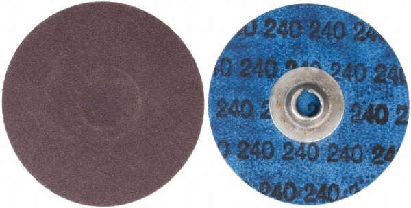 Norton - 3" 240 Grit Aluminum Oxide Quick Change Disc - Exact Tool & Supply