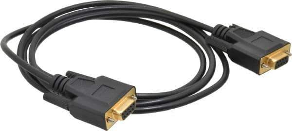 Tripp-Lite - 6' Long, DB9/DB9 Computer Cable - Black, Female x Female - Exact Tool & Supply