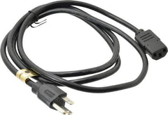 Tripp-Lite - 6' Long, NEMA 5-15P/IEC-320-C-13 Computer Cable - Black, Male x Female - Exact Tool & Supply