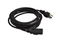 Tripp-Lite - 12' Long, NEMA 5-15P/IEC-320-C-13 Computer Cable - Black, Male x Female - Exact Tool & Supply