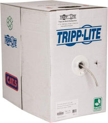 Tripp-Lite - Cat5e, 24 AWG, 350 MHz, Unshielded Network & Ethernet Cable - Gray, PVC, 1,000' OAL - Exact Tool & Supply