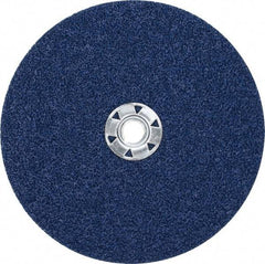 Norton - 7" Diam 24 Grit Fiber Disc - Very Coarse Grade, Zirconia Alumina, 13,000 Max RPM, Series F826 - Exact Tool & Supply