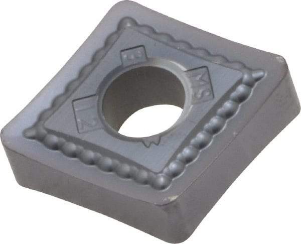 Kennametal - CNMG433 MS Grade KC5510 Carbide Turning Insert - TiAlN Finish, 80° Diamond, 1/2" Inscr Circle, 3/16" Thick, 3/64" Corner Radius - Exact Tool & Supply