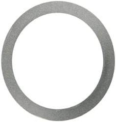 Made in USA - 0.1mm Thick, 40mm Inside x 50mm OD, Round Shim - Uncoated 302/304 Stainless Steel - Exact Tool & Supply