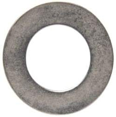 Made in USA - 0.3mm Thick, 8mm Inside x 14mm OD, Round Shim - 1/4" Screw, Uncoated 302/304 Stainless Steel - Exact Tool & Supply