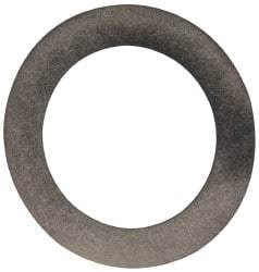 Made in USA - 0.3mm Thick, 12mm Inside x 18mm OD, Round Shim - 7/16" Screw, Uncoated 302/304 Stainless Steel - Exact Tool & Supply