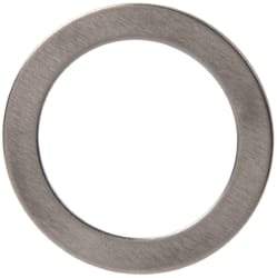 Made in USA - 0.51mm Thick, 16mm Inside x 22mm OD, Round Shim - 9/16" Screw, Uncoated 302/304 Stainless Steel - Exact Tool & Supply