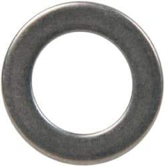 Made in USA - 1mm Thick, 10mm Inside x 16mm OD, Round Shim - 5/16" Screw, Uncoated 302/304 Stainless Steel - Exact Tool & Supply