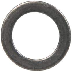 Made in USA - 1mm Thick, 12mm Inside x 18mm OD, Round Shim - 7/16" Screw, Uncoated 302/304 Stainless Steel - Exact Tool & Supply
