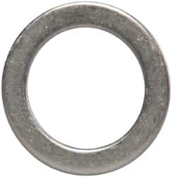 Made in USA - 1mm Thick, 14mm Inside x 20mm OD, Round Shim - 1/2" Screw, Uncoated 302/304 Stainless Steel - Exact Tool & Supply