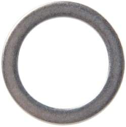 Made in USA - 1mm Thick, 16mm Inside x 22mm OD, Round Shim - 9/16" Screw, Uncoated 302/304 Stainless Steel - Exact Tool & Supply