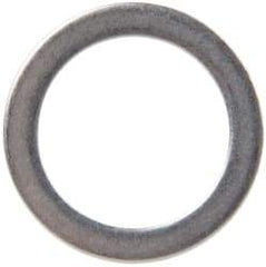 Made in USA - 1mm Thick, 16mm Inside x 22mm OD, Round Shim - 9/16" Screw, Uncoated 302/304 Stainless Steel - Exact Tool & Supply