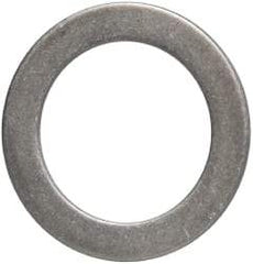 Made in USA - 1mm Thick, 25mm Inside x 36mm OD, Round Shim - 7/8" Screw, Uncoated 302/304 Stainless Steel - Exact Tool & Supply