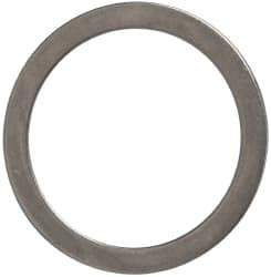 Made in USA - 0.039" Thick, 40mm Inside x 50mm OD, Round Shim - Uncoated 302/304 Stainless Steel - Exact Tool & Supply