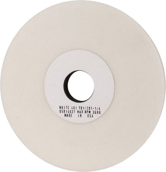 Grier Abrasives - 7" Diam x 1-1/4" Hole x 1/2" Thick, I Hardness, 46 Grit Surface Grinding Wheel - Exact Tool & Supply