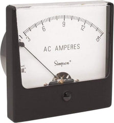 Simpson Electric - Analog, AC Ammeter, Panel Meter - 60 Hz, 0.0025 Ohms at 60 Hz - Exact Tool & Supply