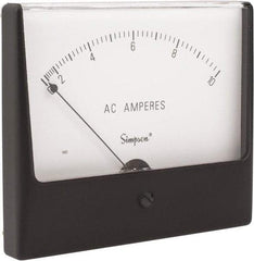 Simpson Electric - Analog, AC Ammeter, Panel Meter - 60 Hz, 0.004 Ohms at 60 Hz - Exact Tool & Supply