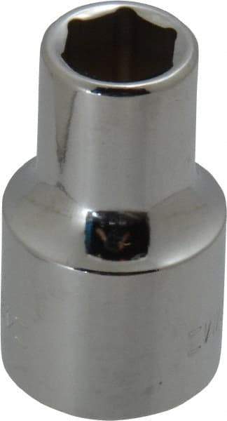 Blackhawk by Proto - 1/2" Drive, Standard Hand Socket - 6 Points, 1-1/2" OAL, Chrome Finish - Exact Tool & Supply