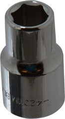 Blackhawk by Proto - 1/2" Drive, Standard Hand Socket - 6 Points, 1-1/2" OAL, Chrome Finish - Exact Tool & Supply