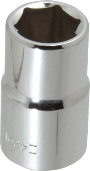 Blackhawk by Proto - 1/2" Drive, Standard Hand Socket - 6 Points, 1-1/2" OAL, Chrome Finish - Exact Tool & Supply