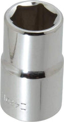 Blackhawk by Proto - 1/2" Drive, Standard Hand Socket - 6 Points, 1-1/2" OAL, Chrome Finish - Exact Tool & Supply