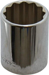 Blackhawk by Proto - 1/2" Drive, Standard Hand Socket - 12 Points, 1-1/2" OAL, Chrome Finish - Exact Tool & Supply