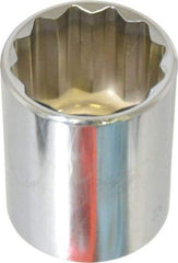 Blackhawk by Proto - 1/2" Drive, Standard Hand Socket - 12 Points, 1-5/8" OAL, Chrome Finish - Exact Tool & Supply