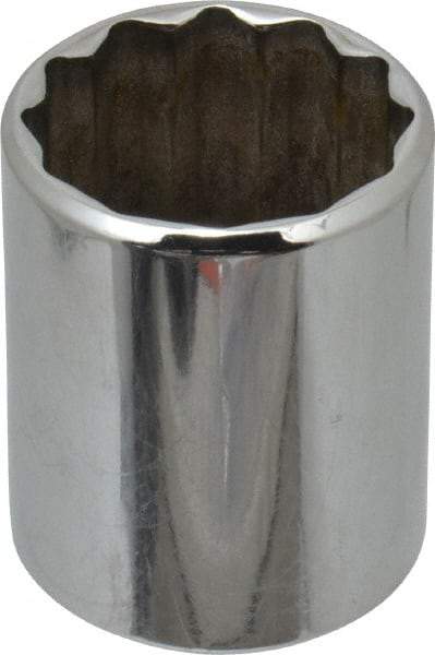 Blackhawk by Proto - 1/2" Drive, Standard Hand Socket - 12 Points, 1-5/8" OAL, Chrome Finish - Exact Tool & Supply