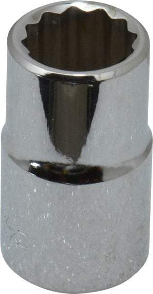 Blackhawk by Proto - 1/2" Drive, Standard Hand Socket - 12 Points, 1-1/2" OAL, Chrome Finish - Exact Tool & Supply