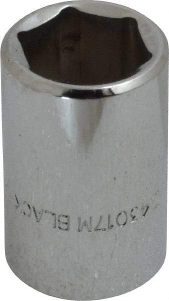 Blackhawk by Proto - 1/2" Drive, Standard Hand Socket - 6 Points, 1-1/2" OAL, Chrome Finish - Exact Tool & Supply