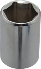 Blackhawk by Proto - 1/2" Drive, Standard Hand Socket - 6 Points, 1-1/2" OAL, Chrome Finish - Exact Tool & Supply