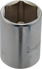 Blackhawk by Proto - 1/2" Drive, Standard Hand Socket - 6 Points, 1-1/2" OAL, Chrome Finish - Exact Tool & Supply