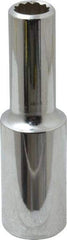 Blackhawk by Proto - 1/2" Drive, Deep Hand Socket - 12 Points, 3-3/32" OAL, Chrome Finish - Exact Tool & Supply