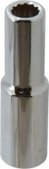 Blackhawk by Proto - 1/2" Drive, Deep Hand Socket - 12 Points, 3-3/32" OAL, Chrome Finish - Exact Tool & Supply