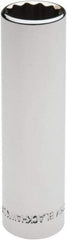Blackhawk by Proto - 1/2" Drive, Deep Hand Socket - 12 Points, 3-3/32" OAL, Chrome Finish - Exact Tool & Supply