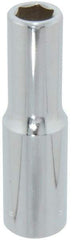 Blackhawk by Proto - 1/2" Drive, Deep Hand Socket - 6 Points, 3-3/32" OAL, Chrome Finish - Exact Tool & Supply