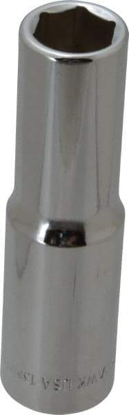 Blackhawk by Proto - 1/2" Drive, Deep Hand Socket - 6 Points, 3-9/32" OAL, Chrome Finish - Exact Tool & Supply