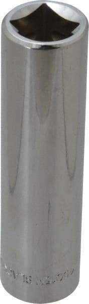 Blackhawk by Proto - 1/2" Drive, Deep Hand Socket - 6 Points, 3-9/32" OAL, Chrome Finish - Exact Tool & Supply