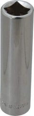 Blackhawk by Proto - 1/2" Drive, Deep Hand Socket - 6 Points, 3-9/32" OAL, Chrome Finish - Exact Tool & Supply