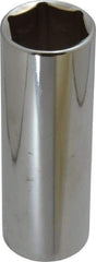 Blackhawk by Proto - 1/2" Drive, Deep Hand Socket - 6 Points, 3-3/32" OAL, Chrome Finish - Exact Tool & Supply