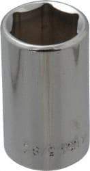 Blackhawk by Proto - 5/8", 1/2" Drive, Standard Hand Socket - 6 Points, 1-1/2" OAL, Chrome Finish - Exact Tool & Supply