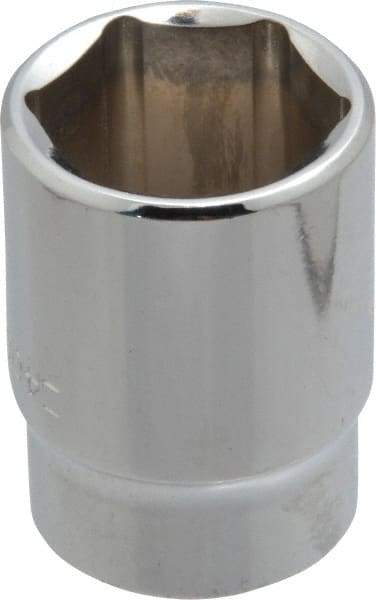 Blackhawk by Proto - 13/16", 1/2" Drive, Standard Hand Socket - 6 Points, 1-1/2" OAL, Chrome Finish - Exact Tool & Supply