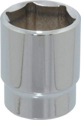 Blackhawk by Proto - 15/16", 1/2" Drive, Standard Hand Socket - 6 Points, 1-1/2" OAL, Chrome Finish - Exact Tool & Supply